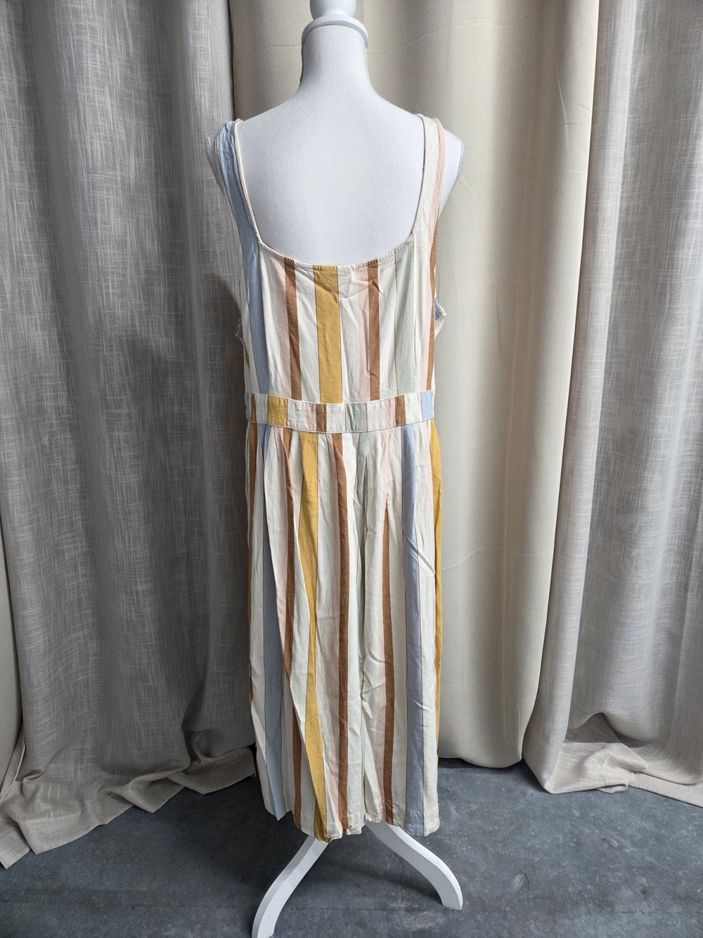 a.n.a Striped Sleeveless Maxi Dress in Pastel Multi Size XXL - Picture 4 of 6
